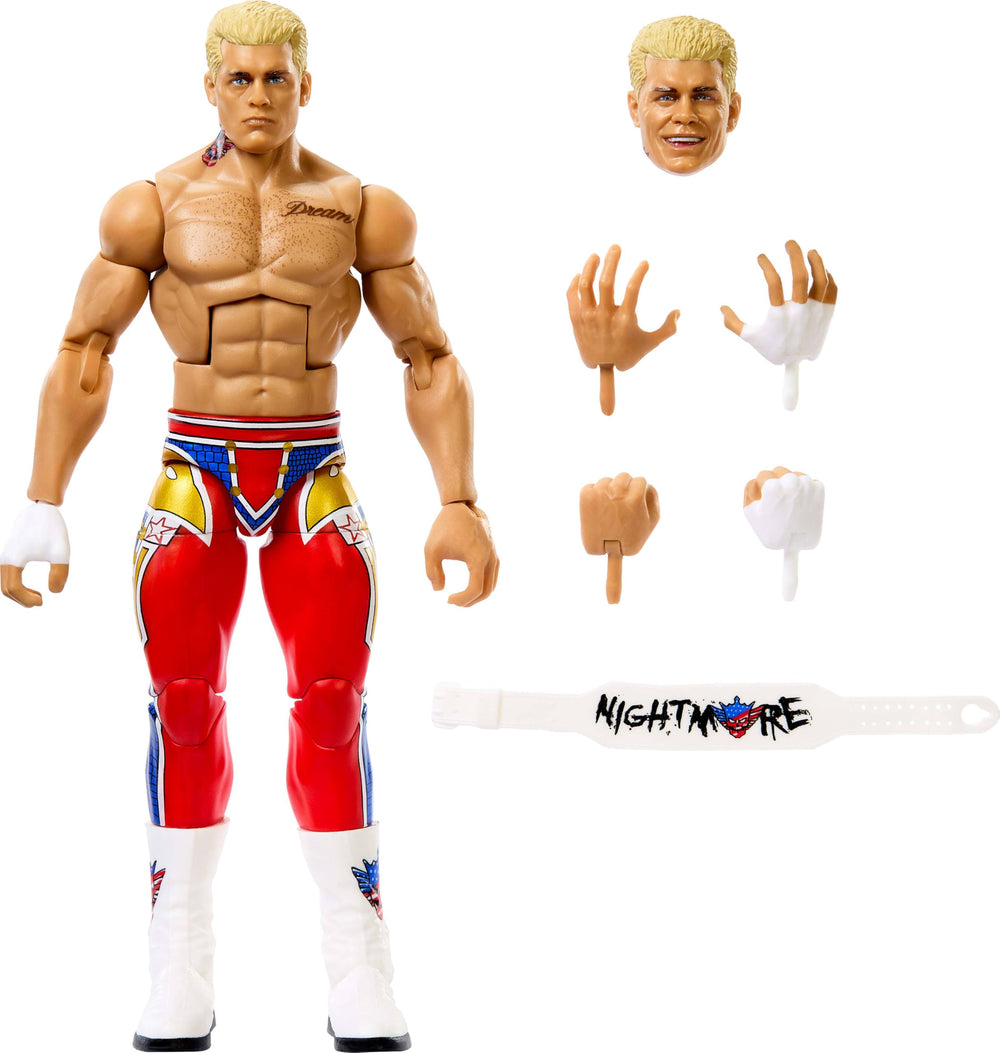 Mattel WWE Cody Rhodes Top Picks figure in front pose for display