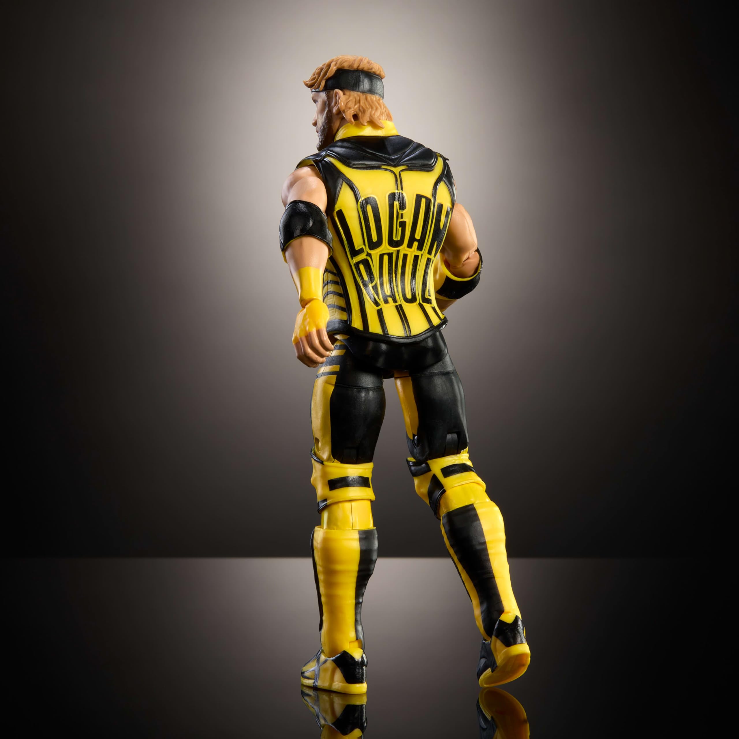 Mattel WWE Top Picks Elite Logan Paul set includes swappable hands and ring gear.