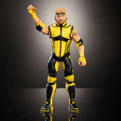Mattel WWE Top Picks Elite Logan Paul ring gear included for authentic look.