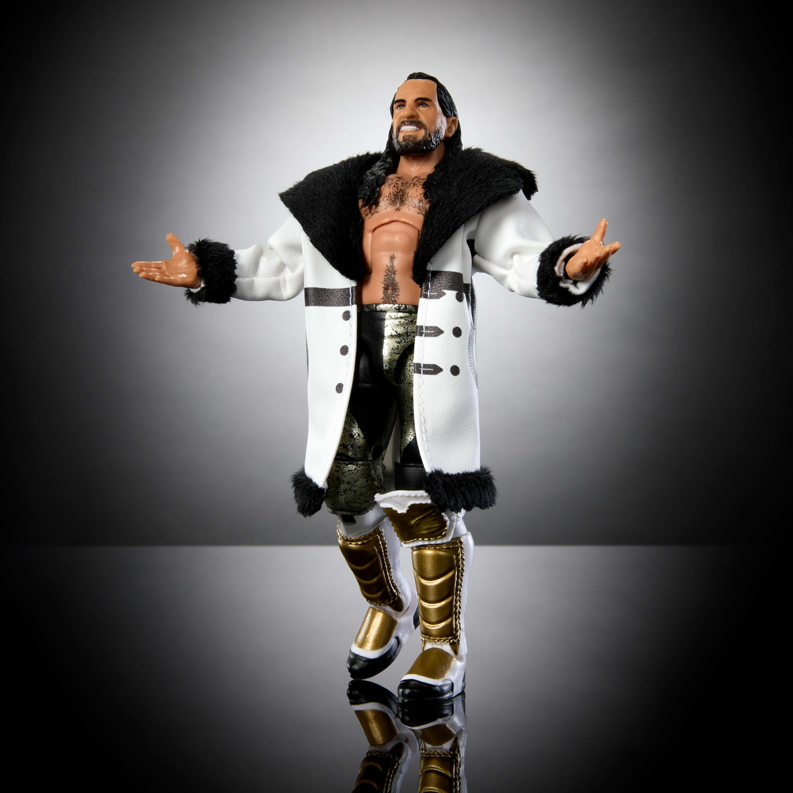 The 25-point articulation enables a wide range of poses for Seth Rollins.