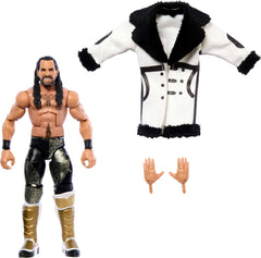 Mattel WWE Top Picks Elite Seth Rollins figure with authentic ring gear for display and posing.