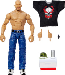Mattel WWE Top Picks Elite Stone Cold Steve Austin figure for display and dynamic posing