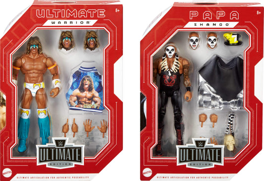 Mattel WWE Ultimate Edition Papa Shango figure with authentic attire.