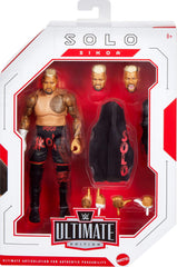 Mattel WWE Ultimate Edition Solo Sikoa swappable heads offer expression versatility.