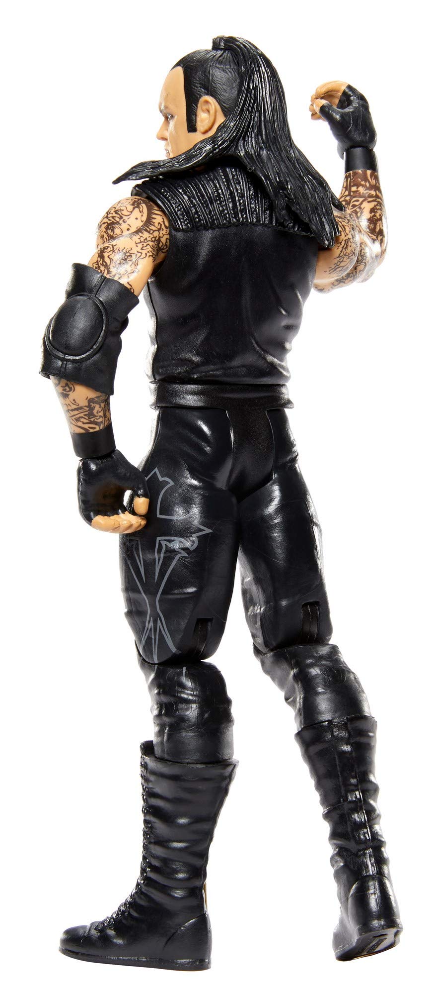 Undertaker ring-gear detail captures signature attire for dynamic play scenarios.