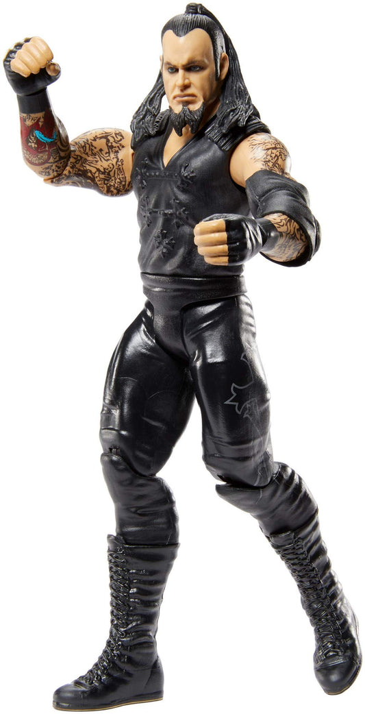 Mattel Undertaker figure with TrueFX facial detailing for lifelike collectibles.