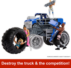 Mattel WWE Wrekkin Slam Crusher press engine launches opponents for dramatic clashes