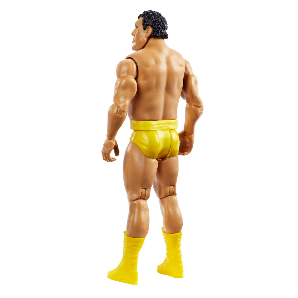 Mattel WWE Andre the Giant figure shows 6-inch size for collection and play