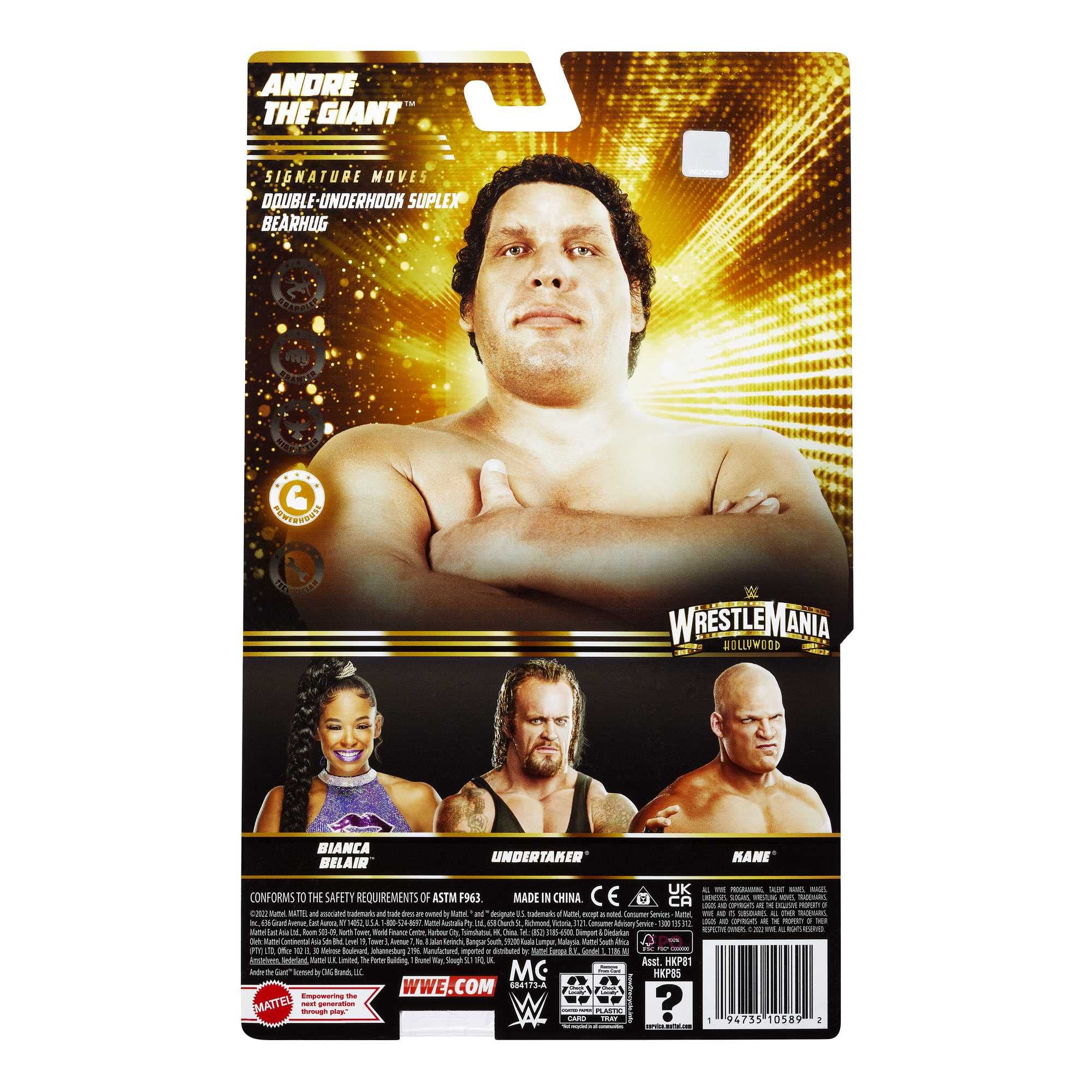 Mattel WrestleMania Andre the Giant figure ready for display and collection