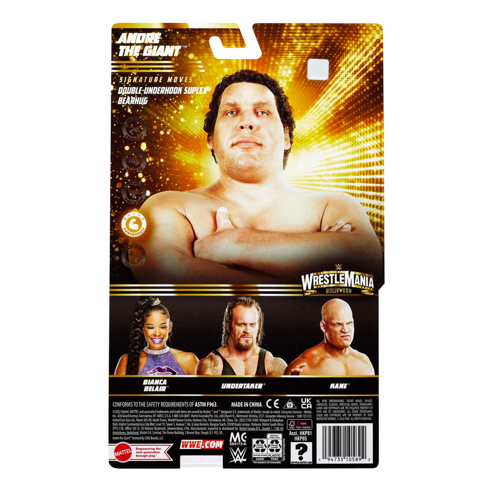 Mattel WrestleMania Andre the Giant figure ready for display and collection