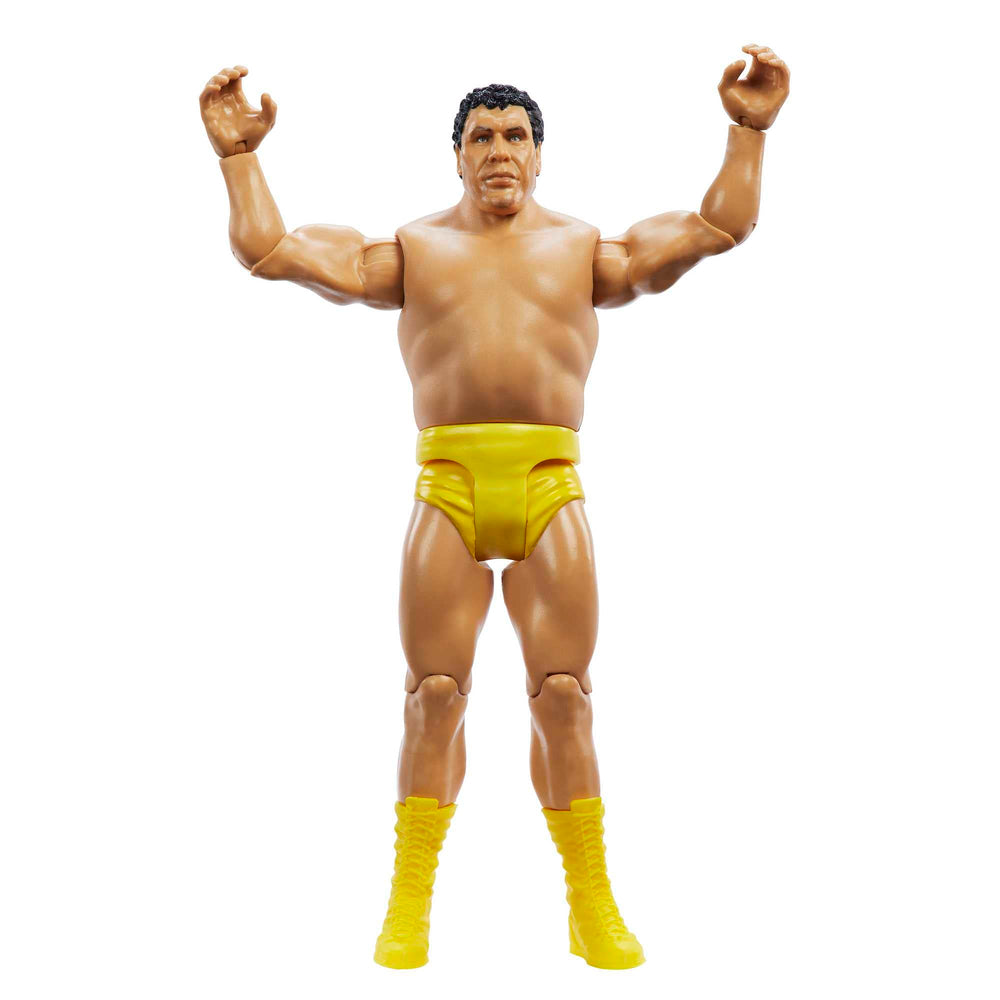 Mattel Andre the Giant WrestleMania gear on authentic ring attire
