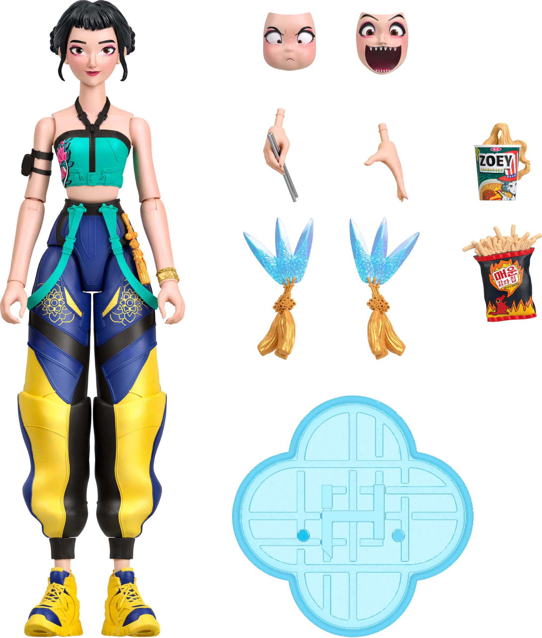 Mattel Zoey front view showing accurate costume and poseability benefits