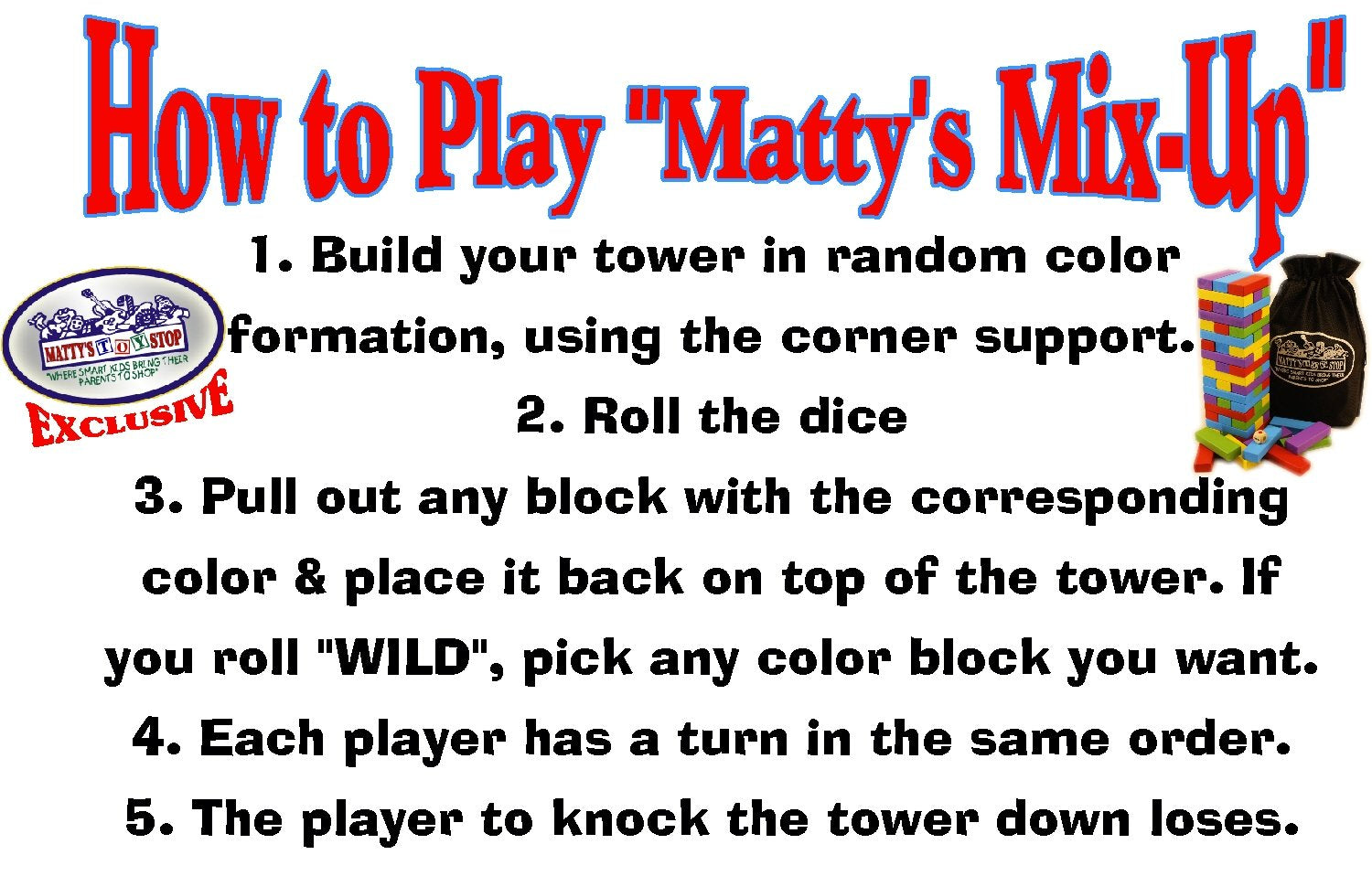 Matty's Mix-Up classroom-use promotes group play and problem solving.