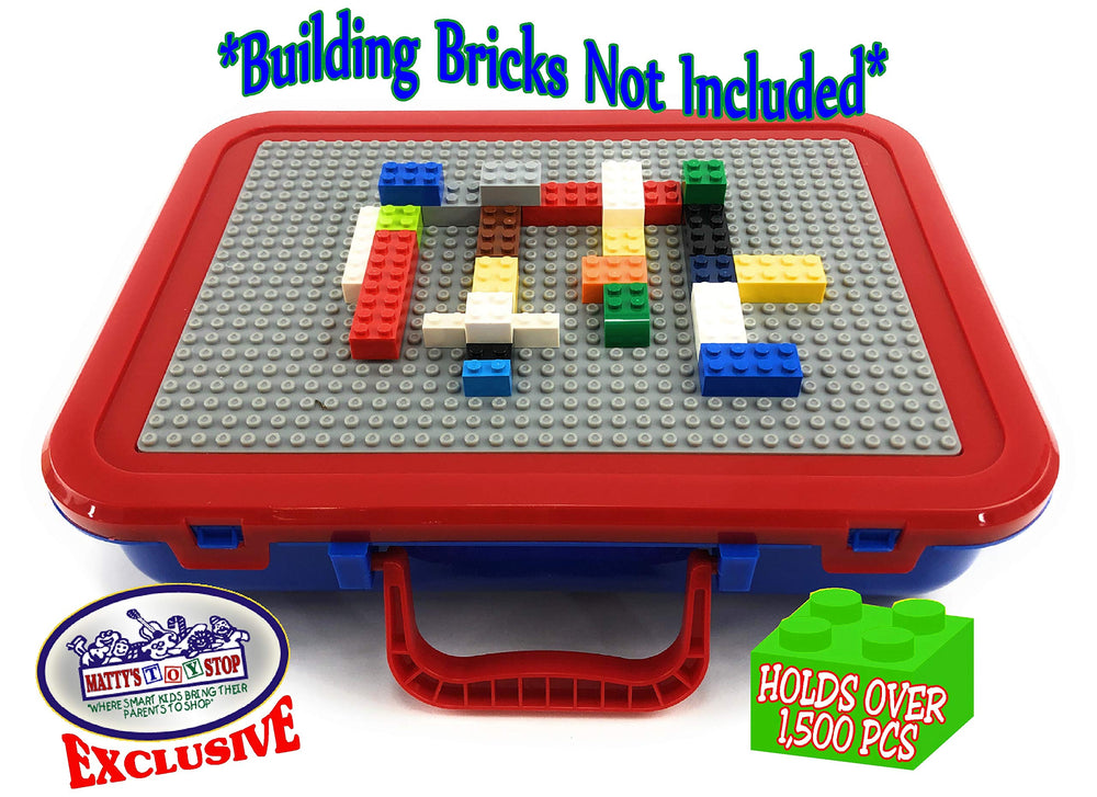 14 compartments of Brik-Kase 2-GO neatly organize bricks during travel