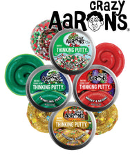Matty's Toy Stop Crazy Aaron's Stocking Stuffer Sparkle putty in a mini tin for festive sparkle.
