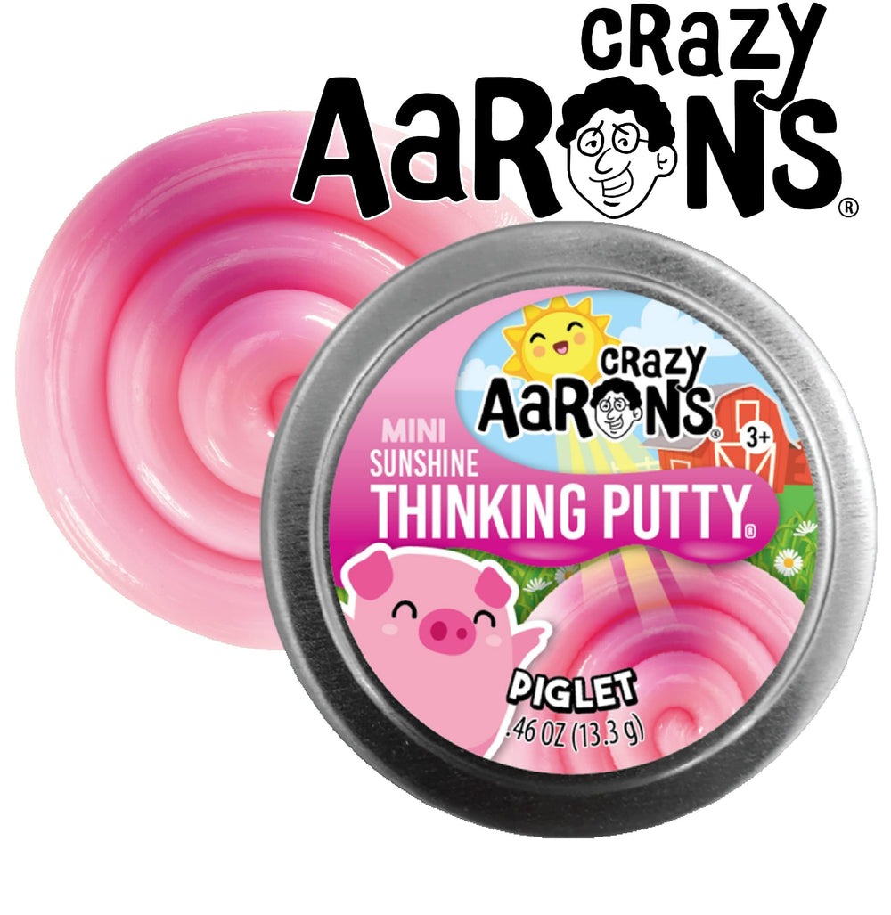 Crazy Aarons Putty Mini Tin Piglet Sunshine delivers colorful sensory play for kids.