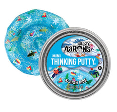 Matty's Toy Stop Christmas Tree putty tin with color shifts for festive sensory fun