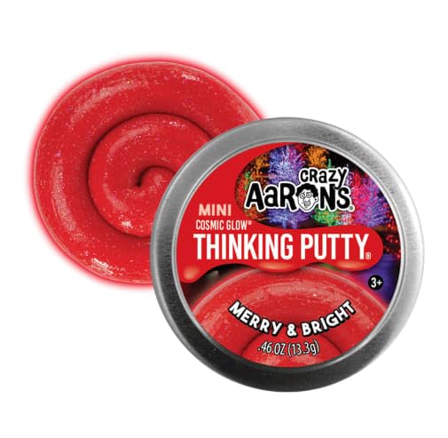 Matty's Toy Stop Mistletoe Mania putty tin with sparkles for playful holiday mood