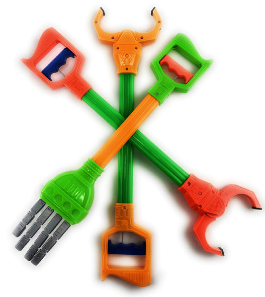 Matty's Toy Stop Galaxy Grabber 20-inch reach for easy retrieval.