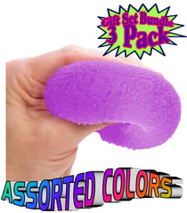 Storage bag included with Matty's Toy Stop NeeDoh Groovy Glob.