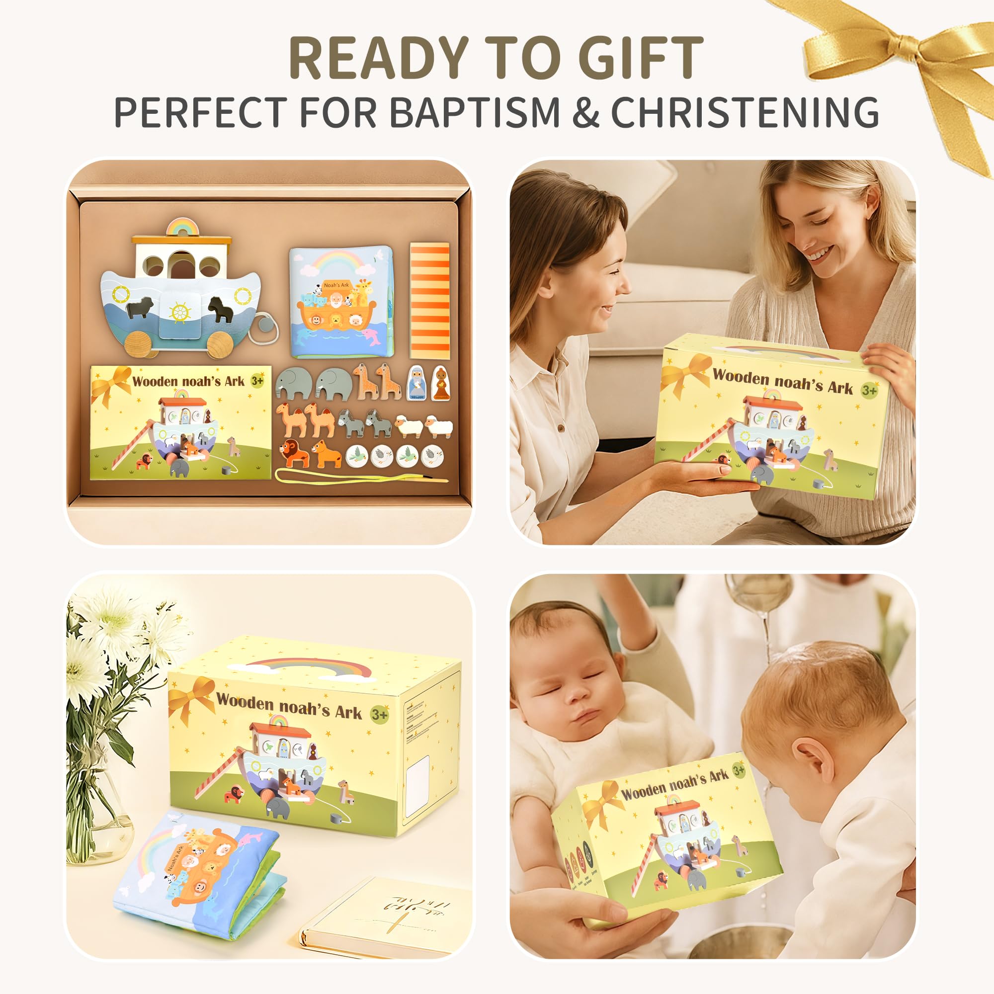 Mauzutta Noahs Ark durable wood ensures long-lasting family fun.