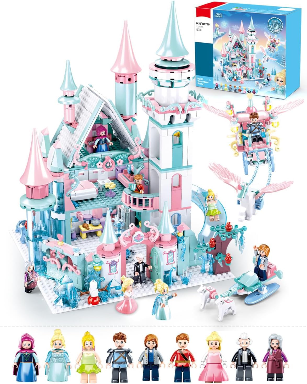 Mavo Brix Castle Girl Set royal tower design for imaginative play