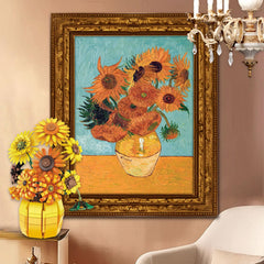 Mavo brix Sunflowers pot bouquet assembly for a vibrant home centerpiece