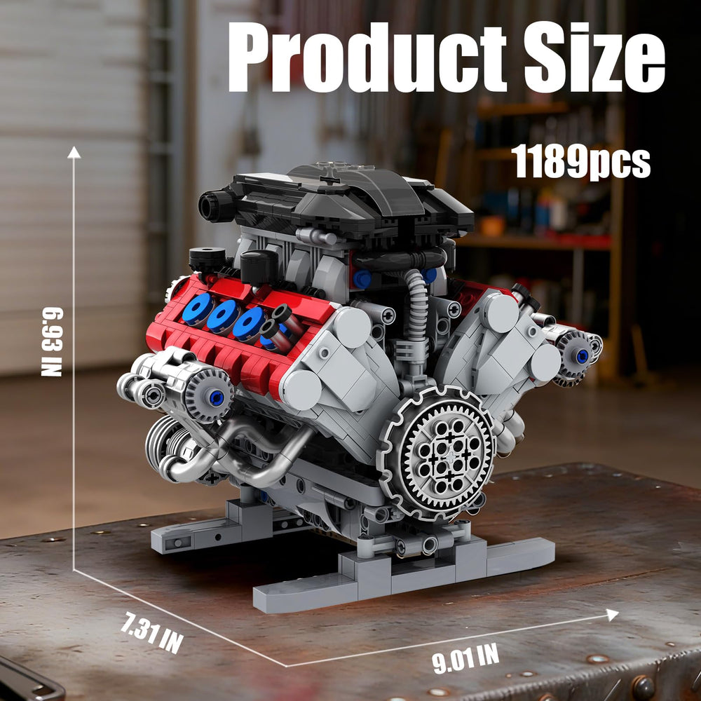 Mavo brix V8 engine model battery compartment powers motion