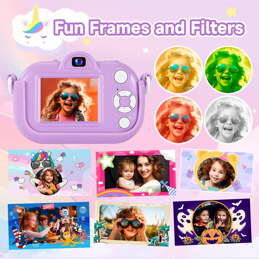 MAVOKIS Kids Camera offers 16x zoom for distant details.