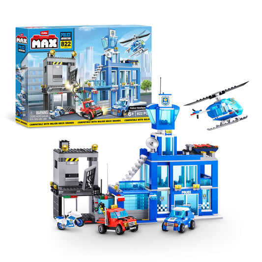 Max Build More Police Headquarters front view inspires imaginative city defense play