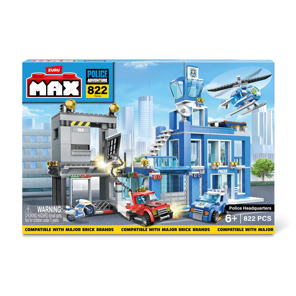 Max Build More Police Headquarters interior view showcases command space for storytelling