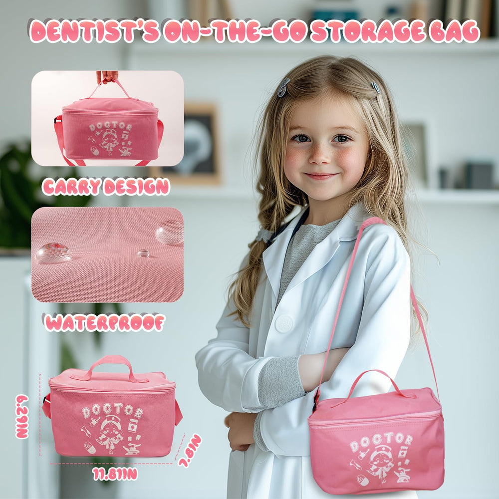 Max and Deril Toy Doctor Kit dental-accessories image showcases a complete set for pretend procedures.