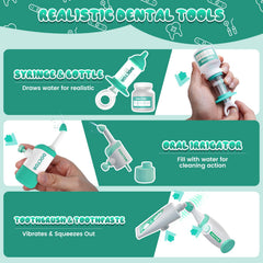 Max & Deril dental drill fosters pretend treatment scenarios