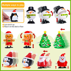 Max Fun Christmas wind-up snowman toy provides motion packed entertainment for stocking stuffers