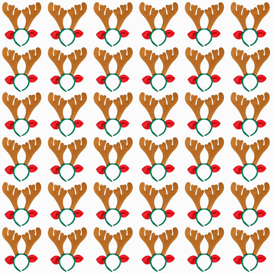 Max Fun Reindeer Antlers Headband, festive accessory for kids and adults at parties.