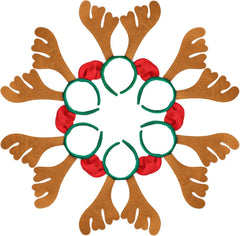 Max Fun Reindeer Antlers Headband, soft non-woven wear for comfy holiday celebrations.