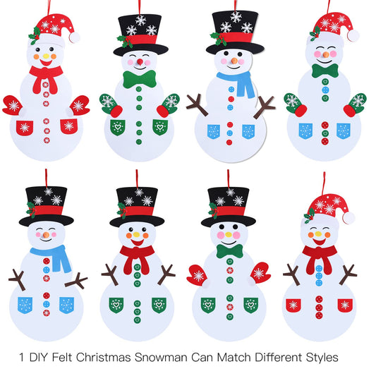 Max Fun snowman ornaments in a 58-piece kit for interactive crafts