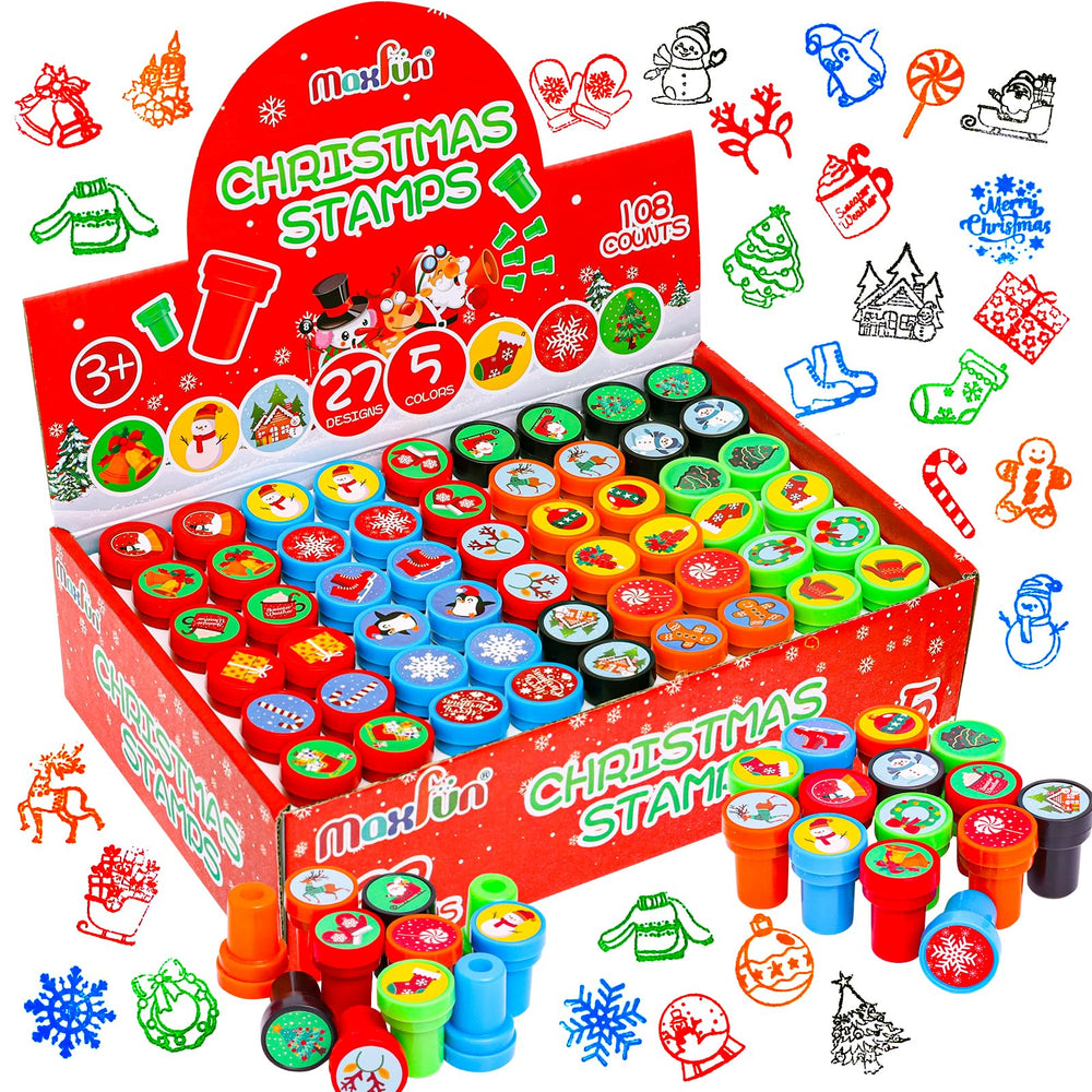 Max Fun Christmas stamps snowman design for kids' holidays crafts