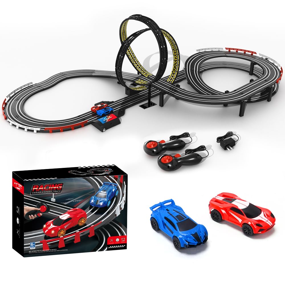 Maxiryx Slot Track Set straightaways for fast, steady laps indoors