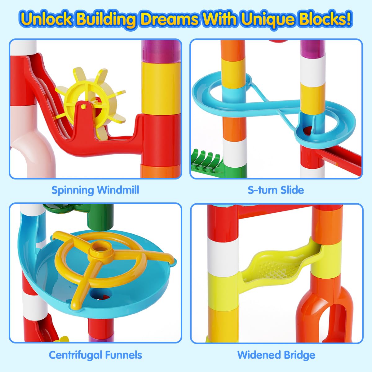 MaxTronic Mable Run colorful tracks encourage color recognition and early geometry.