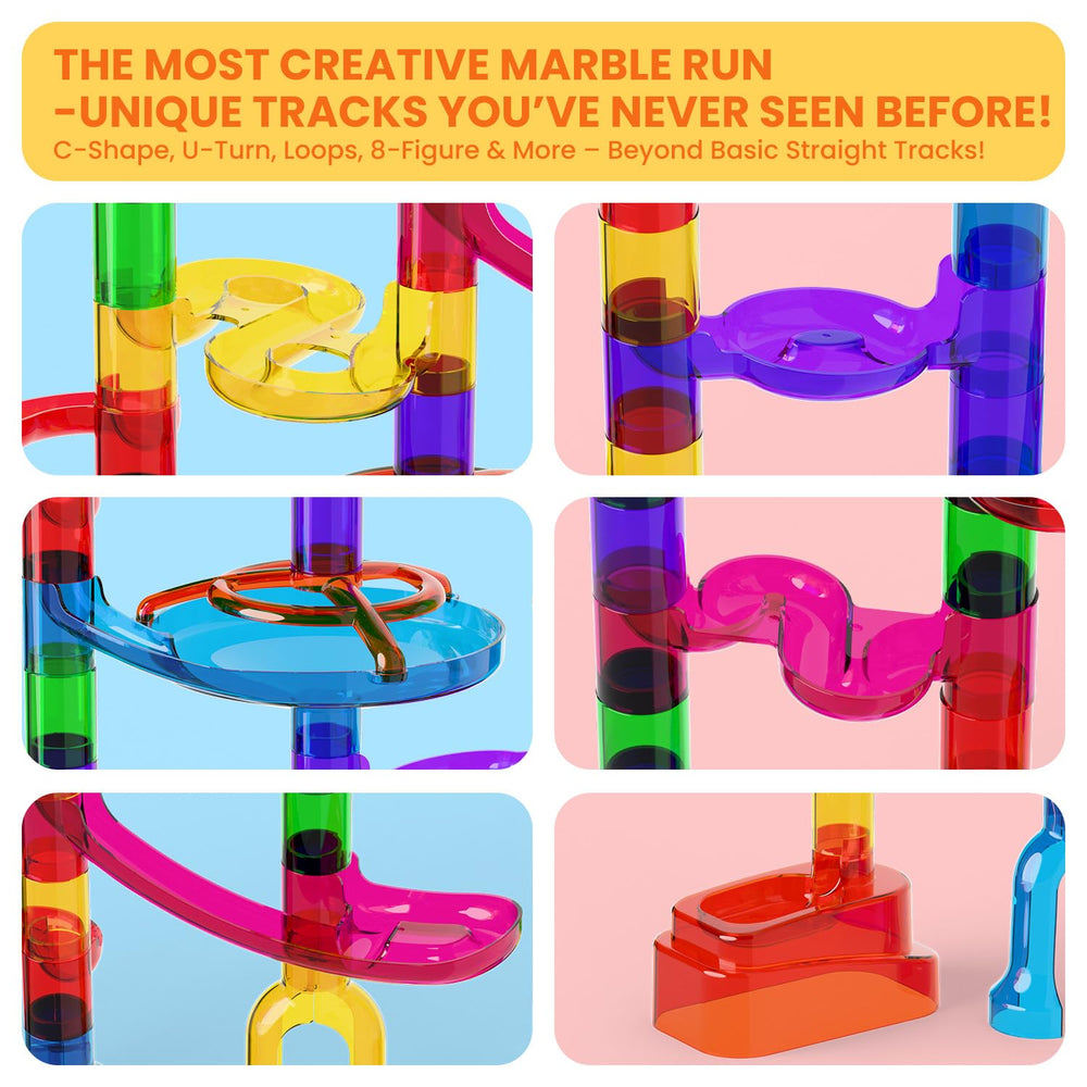 MaxTronic Marble Run transparent parts for clear marble tracking