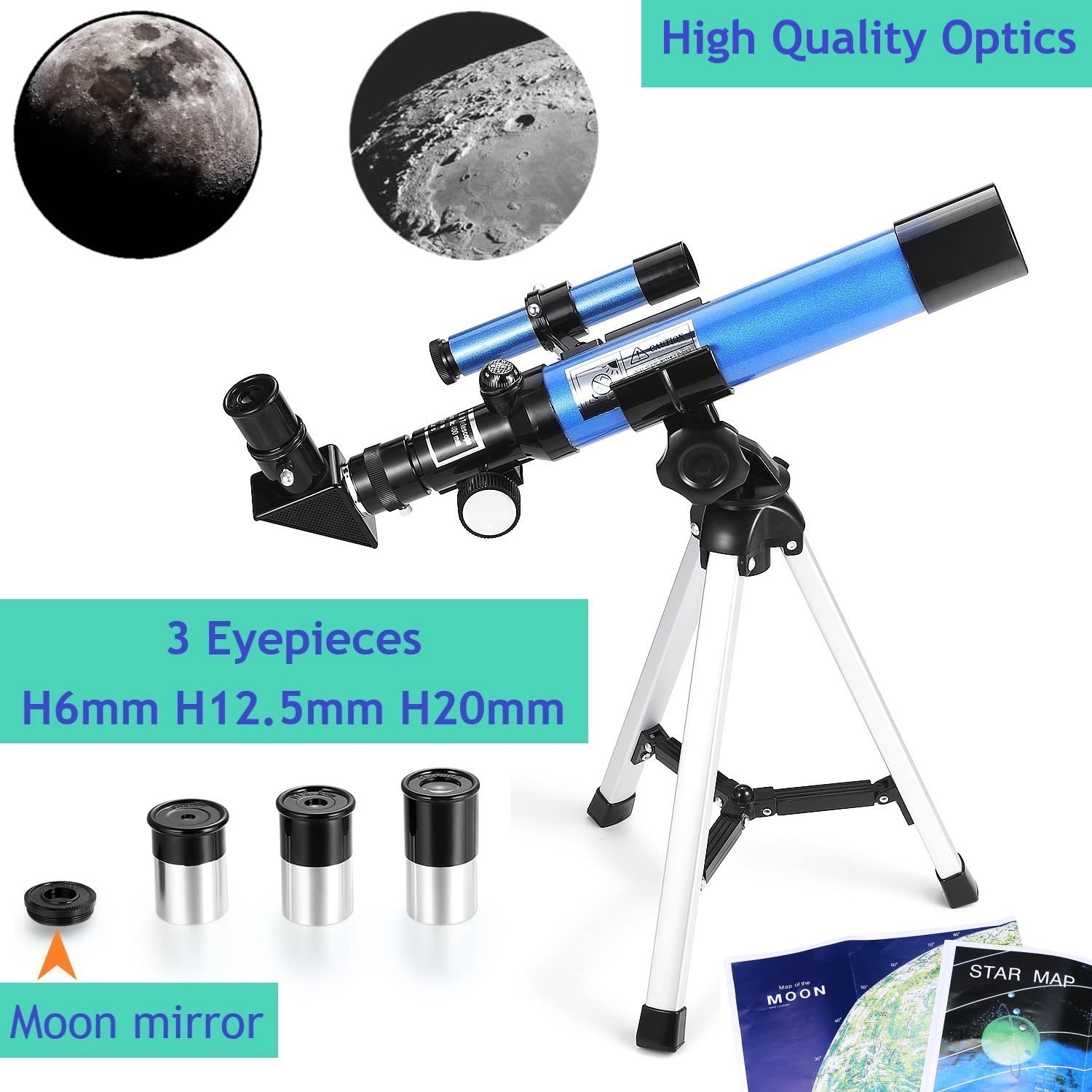 MaxUSee Kids Telescope travel-compact setup for family trips