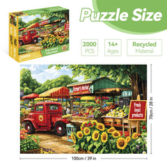 MAXZN Colorful fruits and vegetables puzzle sparks creative relaxation and sensory enjoyment