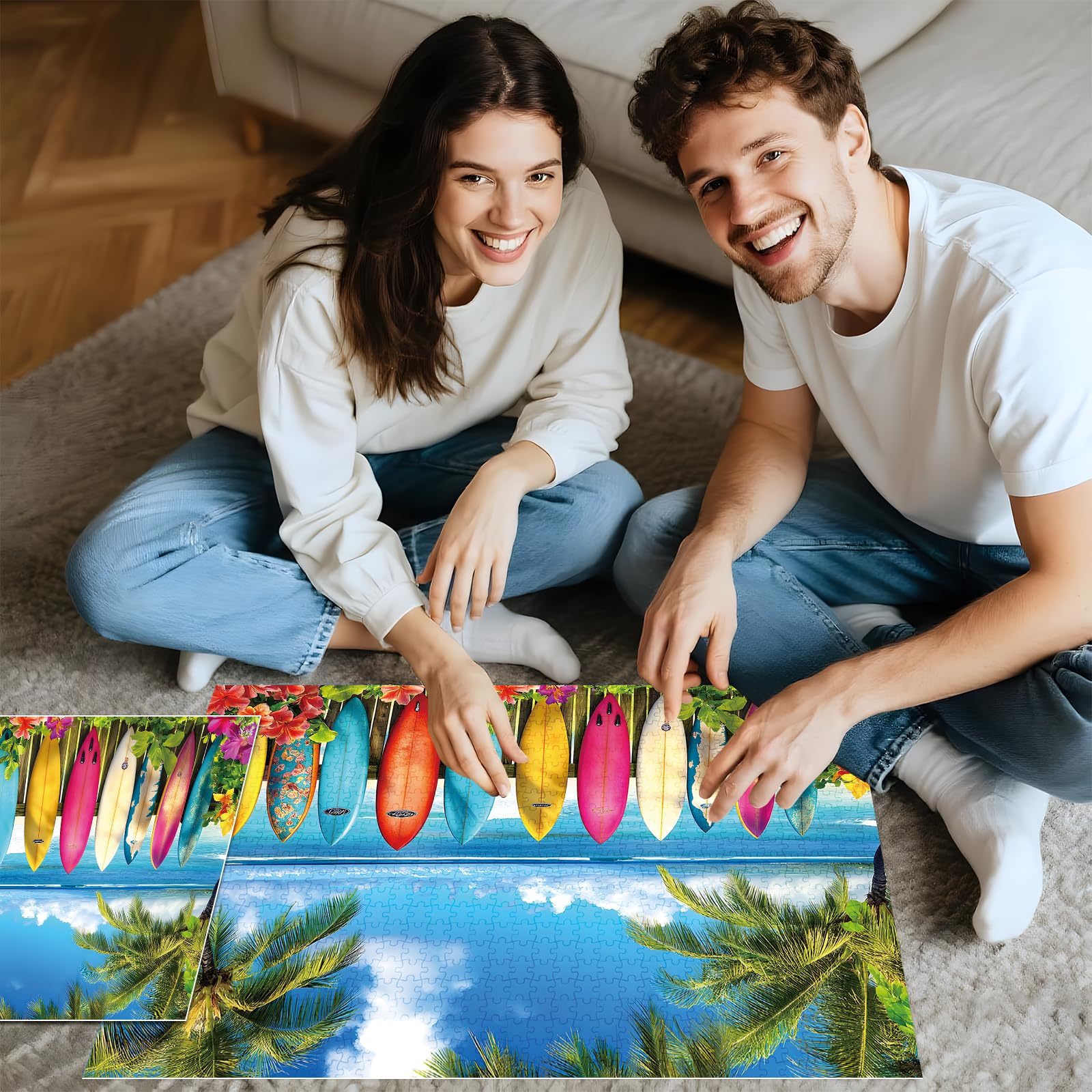 MAXZN large 39x28 inch finished puzzle size for striking wall display.