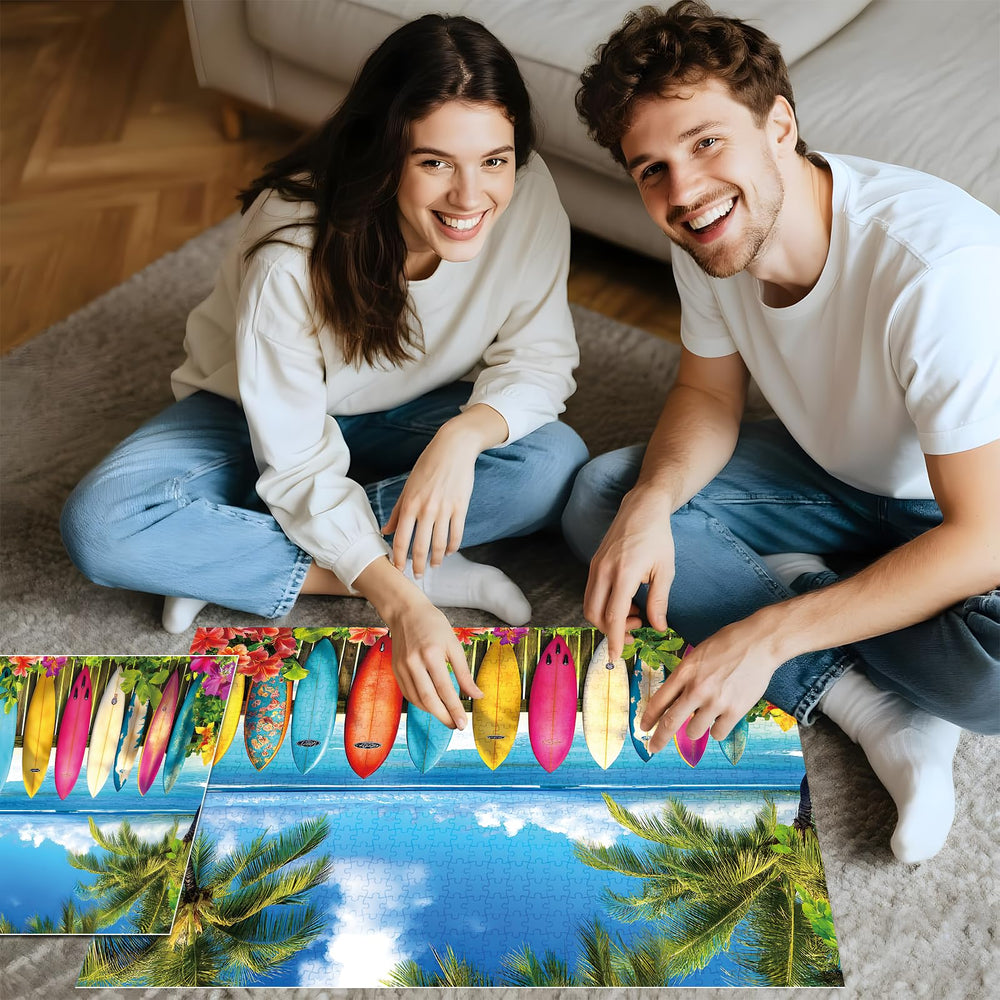 MAXZN large 39x28 inch finished puzzle size for striking wall display.