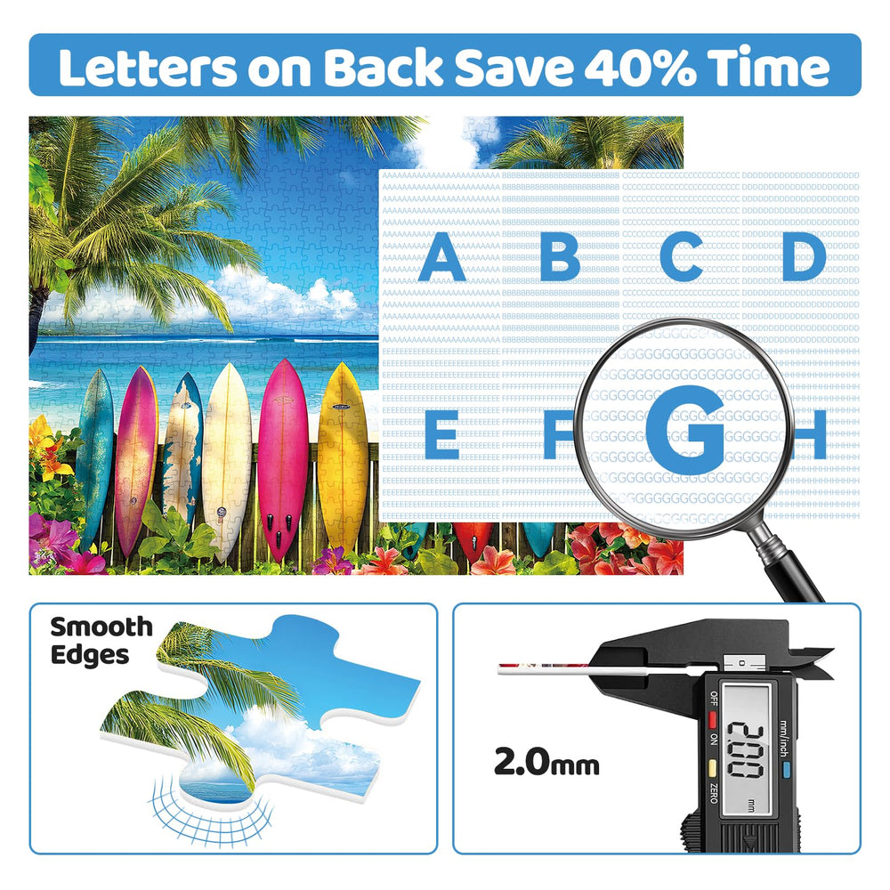 MAXZN premium printing detail enhances color depth and image clarity in the puzzle.