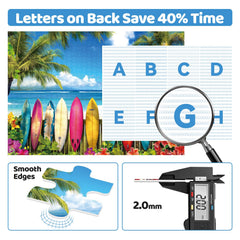 MAXZN premium printing detail enhances color depth and image clarity in the puzzle.