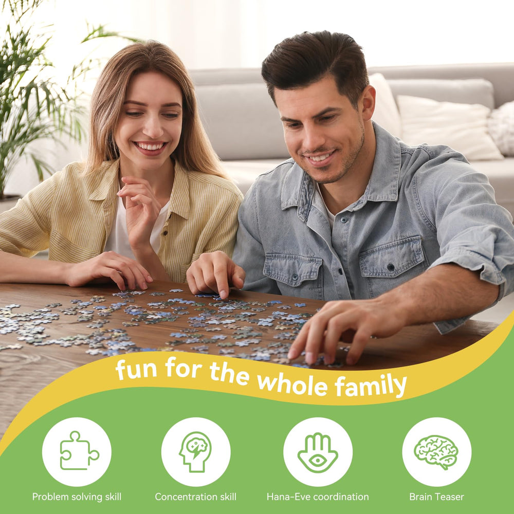 MAXZN Relaxing family night puzzle supports shared moments and calm concentration