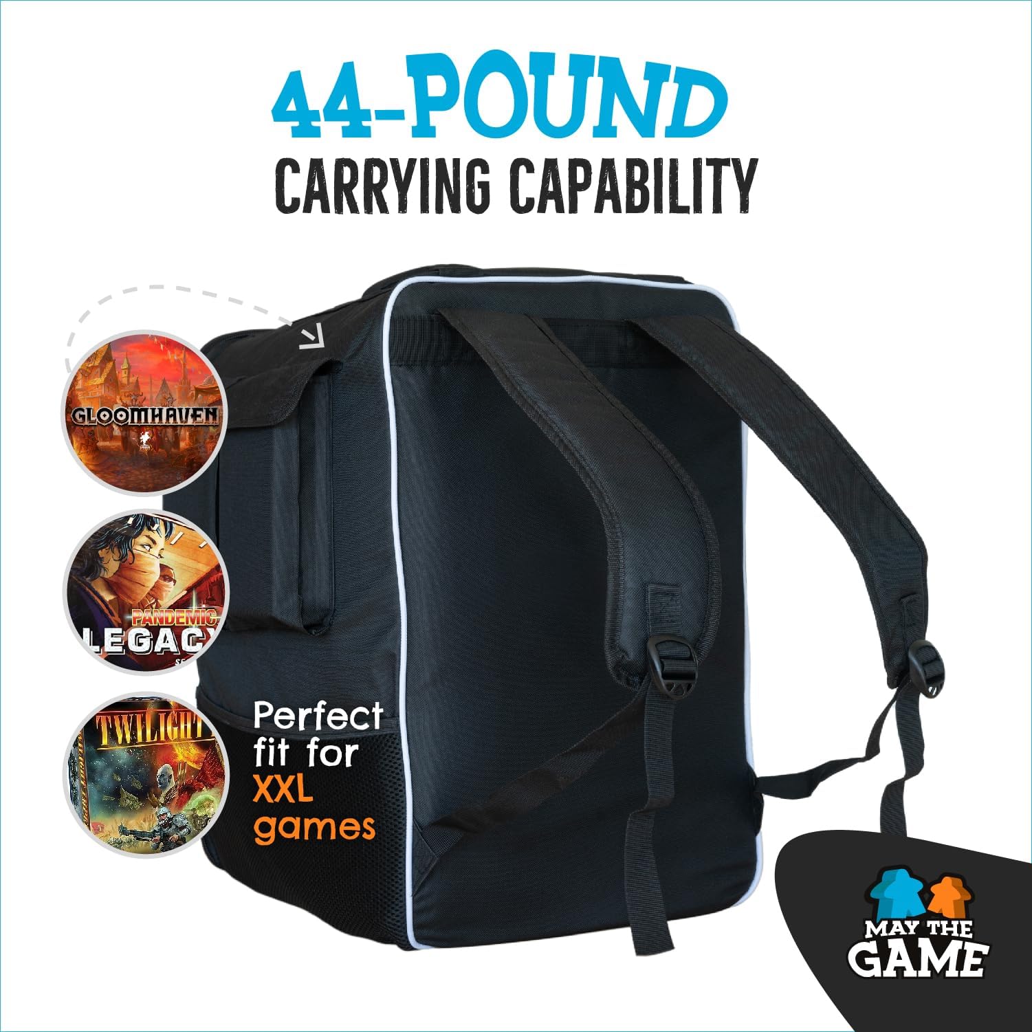 May the Game bag materials 600D Oxford and 210T Nylon protect contents.