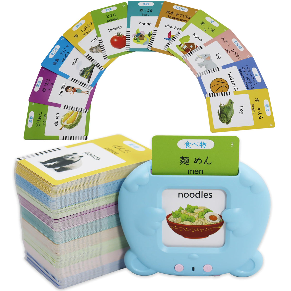 MAYAPHILOS 510 sight words flash cards for bilingual learning English and Japanese